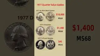 1977 Quarter Value Guides #coin #dollar #coincollecting #quarter #coinvalue