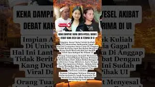 KENA DAMPAK! Aura Cinta Menyesal Telah Debat Dengan KDM #Auracinta #Dedimulyadi #Shorts
