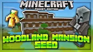 MCPE 1.1 Woodland Mansion SEED at Spawn - Minecraft PE Mansion seed (Minecraft Pocket Edition)