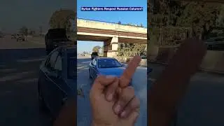 What Syrian Fighters Did When the Russian Column Passed!