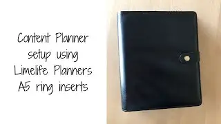 My A5 rings 'Content Planner' with Limelife Planners inserts