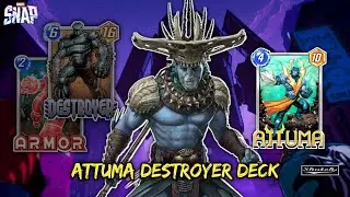 Attuma Gameplay with Destroyer Deck - Marvel SNAP