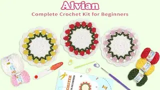 How to Crochet a Tulip Coaster | Tulip Crochet Coaster for Beginners