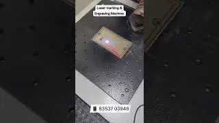 NAME PLATE LASER MARKING MACHINE #20wlasermarkingmachine #30w #ssplate #nameplatemarking