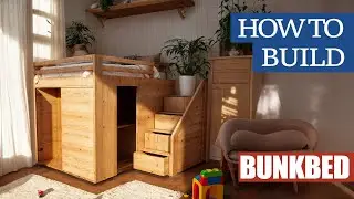 Full Size Wood Bunk Bed Plan - Easy DIY Project