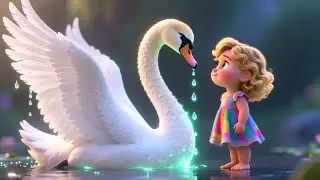 Swan On Silver Water 🦢🌊 Calm Nature Song for Kids Toddlers Preschool Relaxing ABC 123
