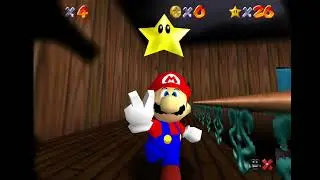 Super Mario 64 - All 7-Star Locations in Course 5 (Big Boo's Haunt)