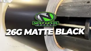 26 Gauge Matt Black Finish - 20 & 6 Inch Panels | Next Level Metal Sales