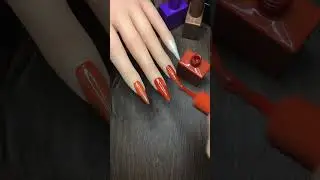 Apply gel polish nail simple at home  #nailart