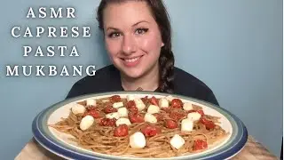 ASMR CAPRESE STYLE SPAGHETTI MUKBANG 먹방 | Eating Sounds *No Talking | Ceallen Eats