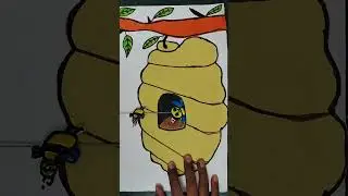 🐝 Easy DIY Beehive Craft for Kids! | Simple Paper Art✨