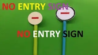 How to make a paper no entry sign | Origami Easy and Beautiful No Entry Sign