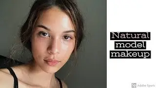 Natural model makeup