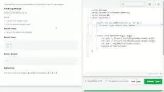 Solve Me First - HackerRank - C#