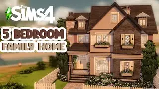 Small 5 Bedroom Family Home ll The Sims 4 Growing Together ll Speed Build