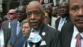Al Sharpton leads March for Economic Justice on Wall Street