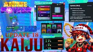 🦖UPDATE 18: KAIJU CITY Is CRAZY! | New Lab, Jewels, Champions & Power Boosts!(Anime Power Simulator)