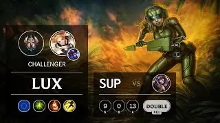 Lux Support vs Blitzcrank - EUW Challenger Patch 9.9