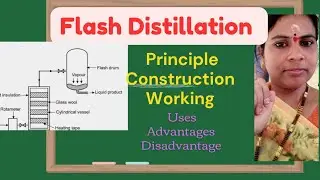 #Flash distillation#  Principal , Construction, Working of distillation // class//