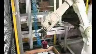 RFA Kawasaki Robotloader with RFA-Vision and Bin-Picking loading a Gildemeister lathe
