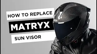 AIROH MATRYX FULL FACE HELMET SUN VISOR ASSEMBLY AND DISASSEMBLY VIDEO TUTORIAL