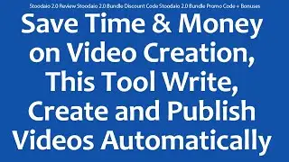 Stoodaio 2.0 Review Stoodaio 2.0 Bundle Discount Code Stoodaio 2.0 Bundle Promo Code + Bonuses