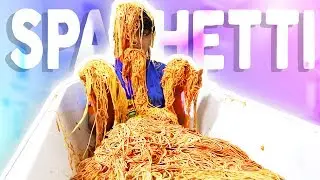 SPAGHETTI BATH CHALLENGE!
