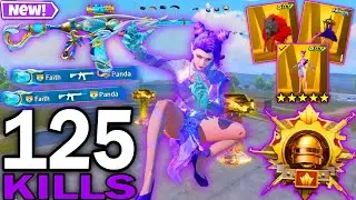 125 KILLS!😍IN 2 MATCHES FASTEST GAMEPLAY with BEST OUTFIT IN SACRED QUARTET🔥PUBG Mobile