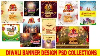 Diwali banner design psd collections available | diwali wishing banner design psd