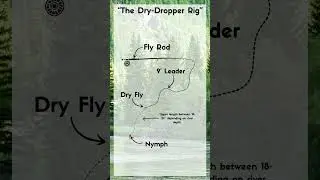 The Dry-Dropper Rig is one of the easiest setups for quick effective fishing. #flyfishing #river