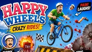 Happy Wheels Funny Moments 🤣 | Wheelchair Epic Fail
