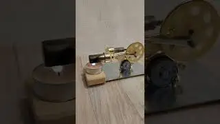 Stirling engine model run