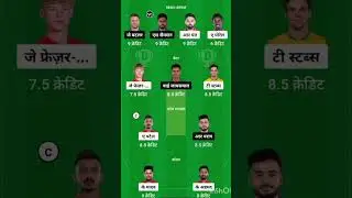 Dream team for RR vs DC #cricket #ipl #cricketlover #trending #dream #fantasy