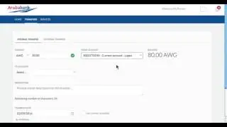 Submit an Internal Transfer with Aruba Bank Online - English