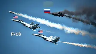 1 minute ago! US F-16 pilot destroys Russian SU-57 jet in border skies!!