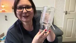 Glass Tumbler with Handle, Straw & Lid &ndash; Begonia Pattern Review & Unboxing - 🔗Link In Bio #ad