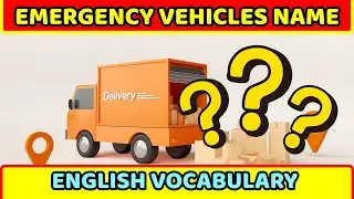 10 Emergency Vehicles Name in English | Vehicles Name | Educational Video for Kids  #policecar