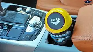 High quality trash can on portable mini car