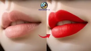 Realstic Lips color Change in Photoshop 7.0 | Color kaise banaye | Photoshop Tutorials in Hindi