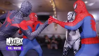 CAŁY MECZ: MECZ SPIDER-MANA ​​4-DROŻNY | Z udziałem Colta Cabany! | Mystery Wrestling 3
