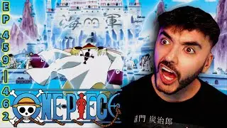 WHITEBEARD ARRIVES AT MARINE FORD!! ! | One Piece Anime Ep 459 - 462 Reaction