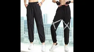 X1641 GYM Yoga Pants with Pockets|Long Loose Yoga Pants|Thick Yoga Pants for Women