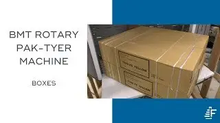Unitizing Large Boxes Felins BMT-36 Rotary Pak-Tyer Tying Machine