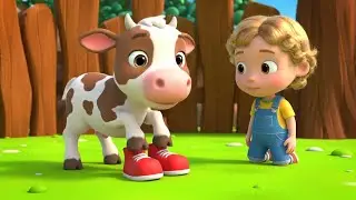 Baby Cow Wore Daddy&rsquo;s Shoes | Fun and Cute Kids Nursery Rhyme Animation