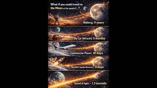 How Long Does It Take to Reach the Moon? #short