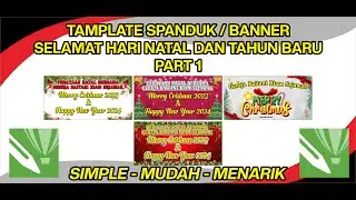 TUTORIAL Cara Desain Spanduk / Banner HARI NATAL DAN TAHUN BARU ( PART 1 ) -Coreldraw-#doubleyou22