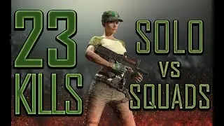 Один против сквадов / 23 kills / BEST PUBG