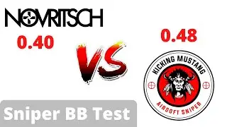 Novritsch vs Kicking mustang / .40 vs .48 sniper BB test with stock ssg10 2.2 J SHOCKING RESULT!!!