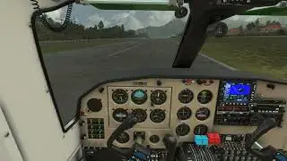 MSFS Steep Approach and Hard Landing in Stormy Conditions - St Berthelemy - BN2 Islander