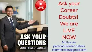 ExamText is live for Career doubts ✅ Let's understand yourself with NUMEROLOGY & Psychometric Test 👇
